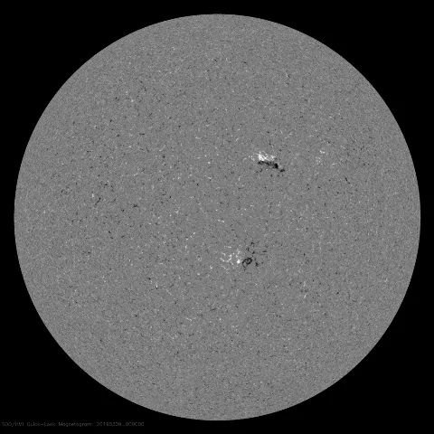 Image of Sun's magnetic field