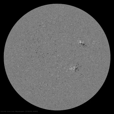 Image of Sun's magnetic field