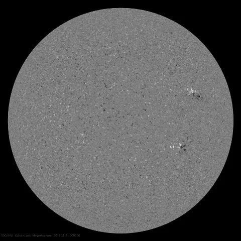 Image of Sun's magnetic field