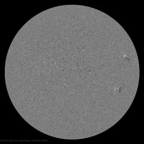 Image of Sun's magnetic field