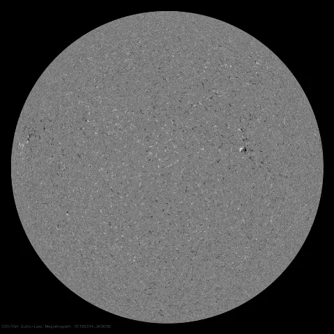 Image of Sun's magnetic field