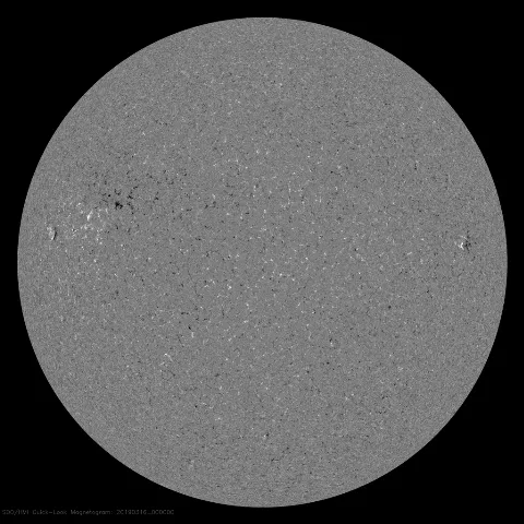 Image of Sun's magnetic field