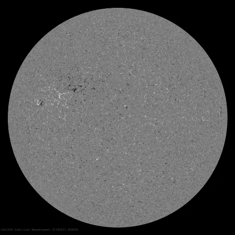 Image of Sun's magnetic field