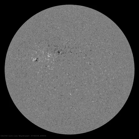 Image of Sun's magnetic field