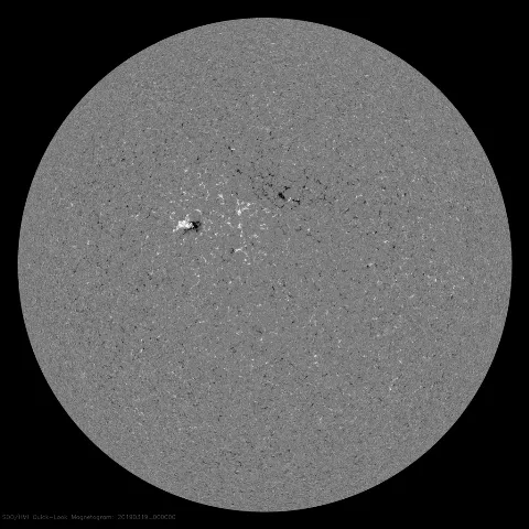 Image of Sun's magnetic field