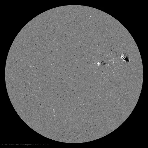 Image of Sun's magnetic field