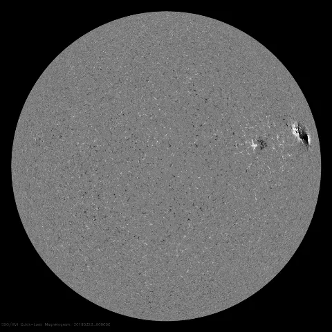 Image of Sun's magnetic field