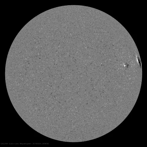 Image of Sun's magnetic field