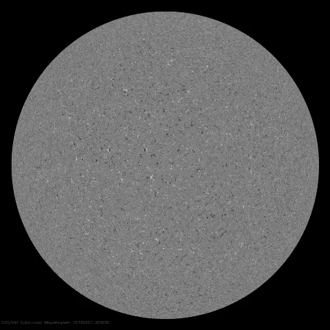 Image of Sun's magnetic field