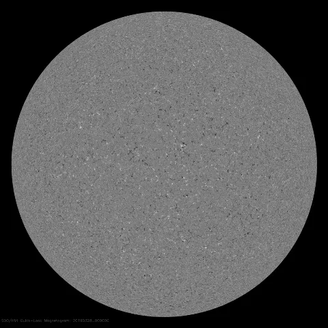 Image of Sun's magnetic field