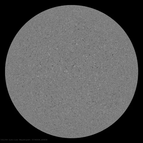 Image of Sun's magnetic field