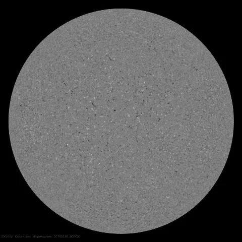 Image of Sun's magnetic field