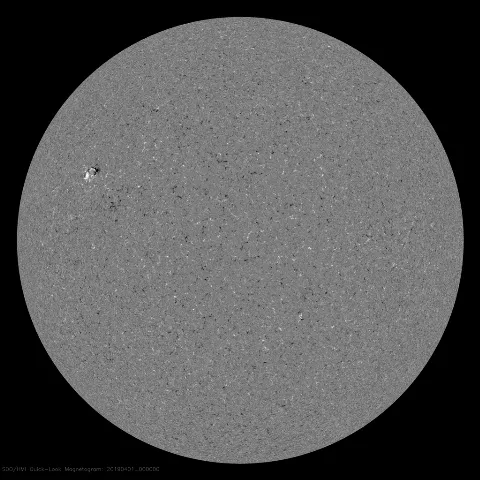 Image of Sun's magnetic field