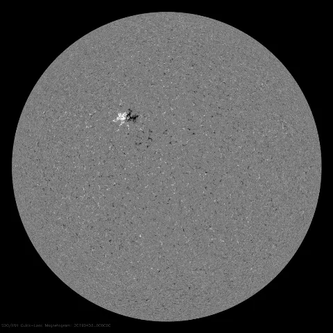 Image of Sun's magnetic field