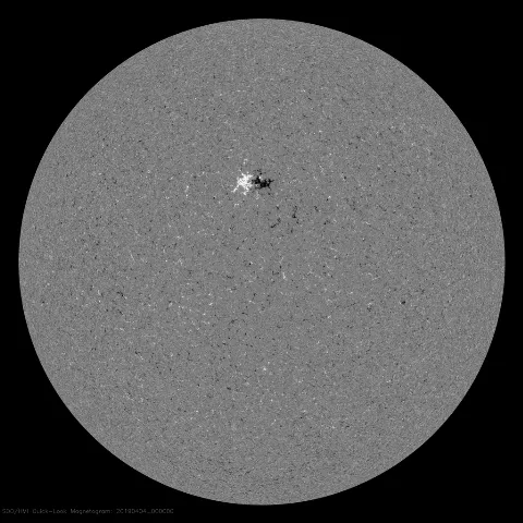 Image of Sun's magnetic field