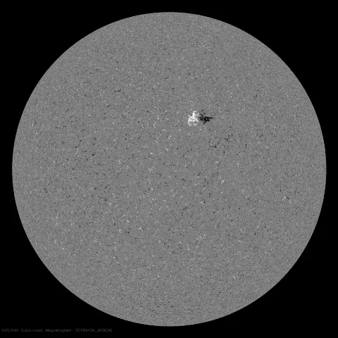 Image of Sun's magnetic field