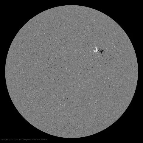 Image of Sun's magnetic field