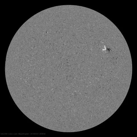 Image of Sun's magnetic field