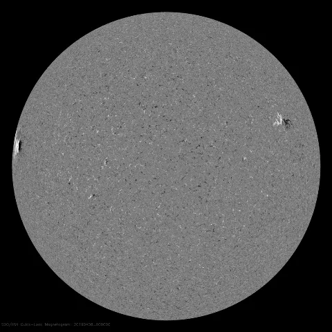 Image of Sun's magnetic field