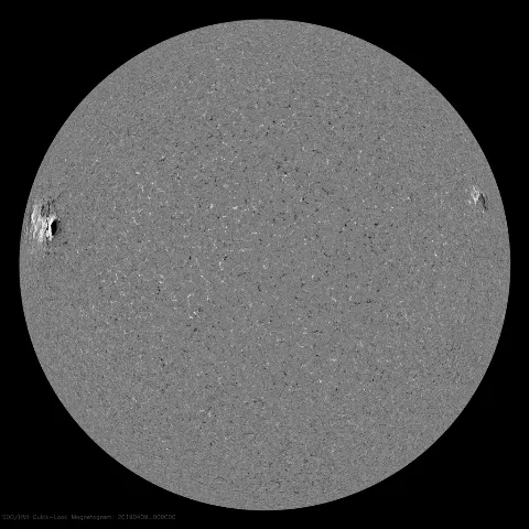 Image of Sun's magnetic field