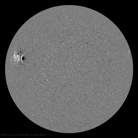 Image of Sun's magnetic field