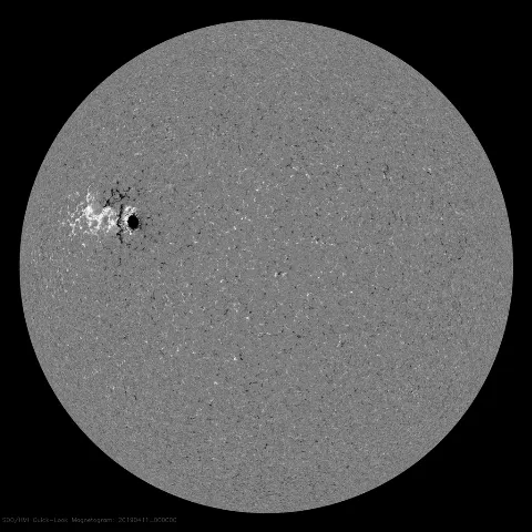 Image of Sun's magnetic field