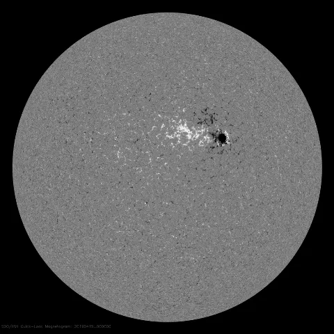 Image of Sun's magnetic field