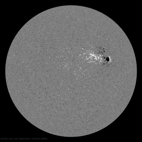 Image of Sun's magnetic field