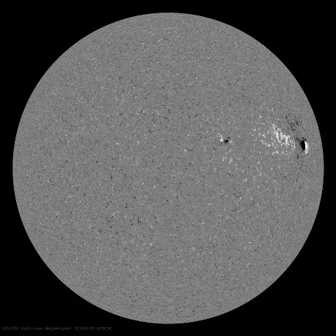 Image of Sun's magnetic field