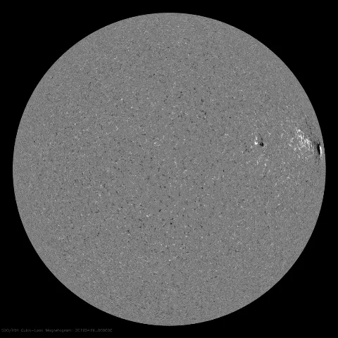 Image of Sun's magnetic field