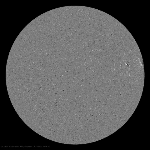 Image of Sun's magnetic field