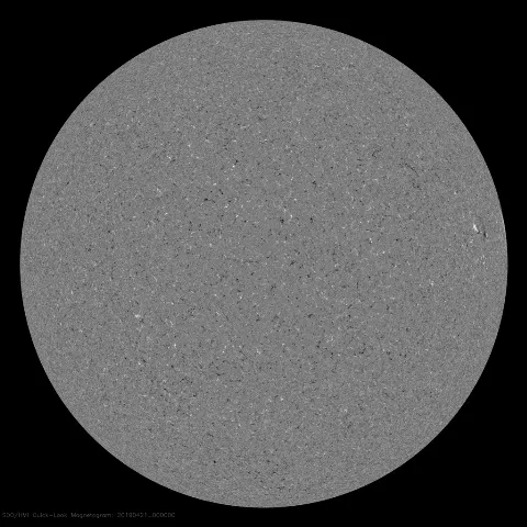 Image of Sun's magnetic field