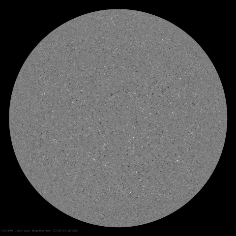 Image of Sun's magnetic field