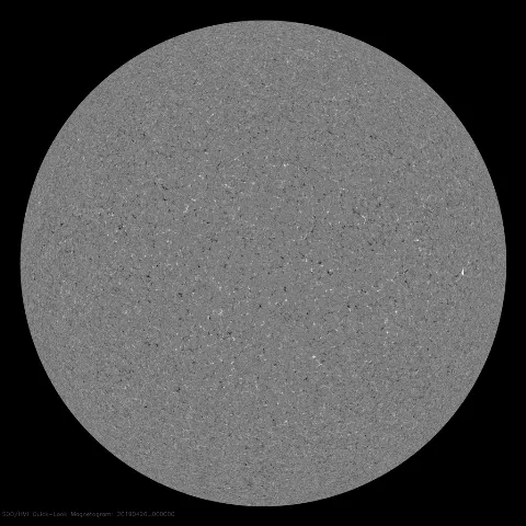 Image of Sun's magnetic field