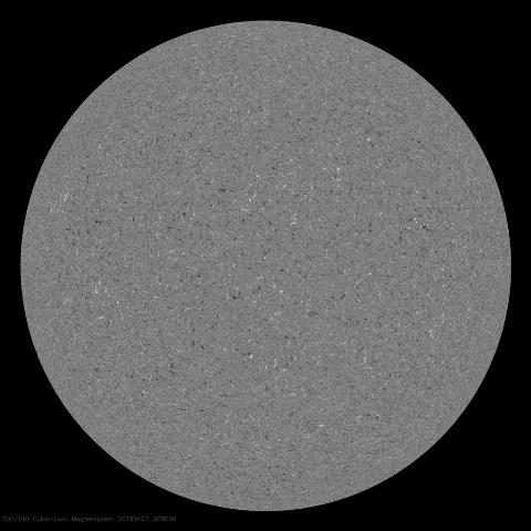 Image of Sun's magnetic field