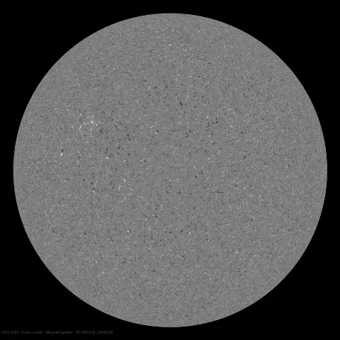 Image of Sun's magnetic field