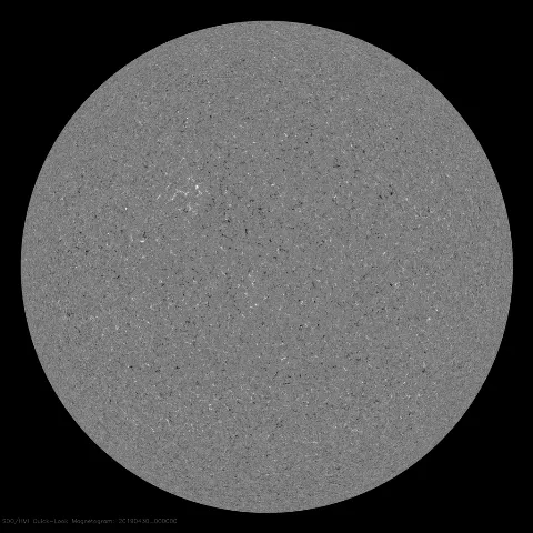 Image of Sun's magnetic field