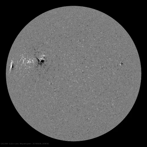 Image of Sun's magnetic field