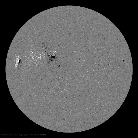 Image of Sun's magnetic field