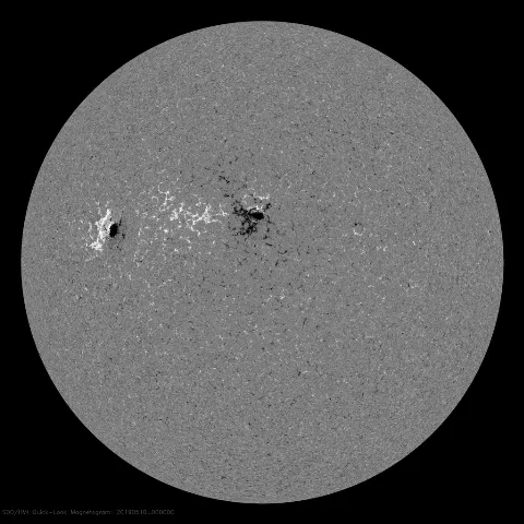 Image of Sun's magnetic field