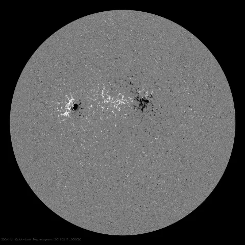 Image of Sun's magnetic field