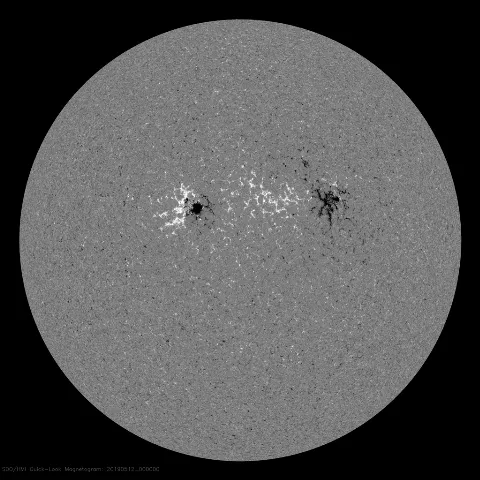 Image of Sun's magnetic field