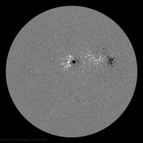 Image of Sun's magnetic field