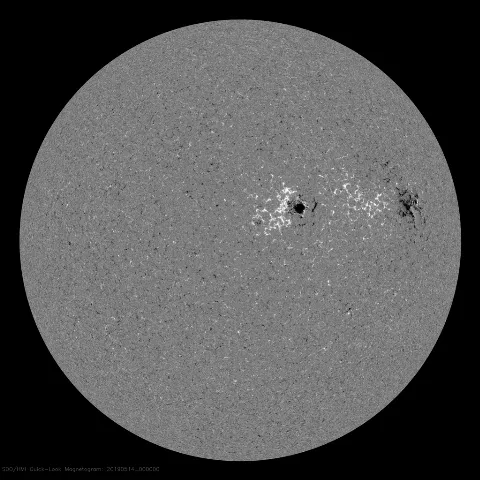 Image of Sun's magnetic field