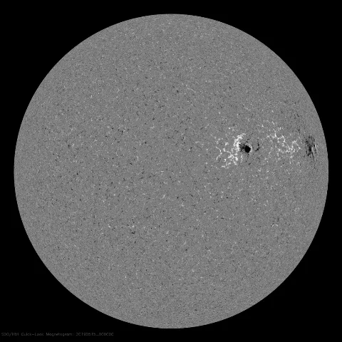 Image of Sun's magnetic field