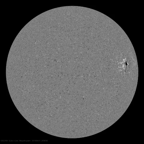 Image of Sun's magnetic field