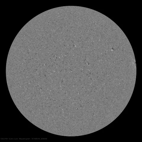 Image of Sun's magnetic field