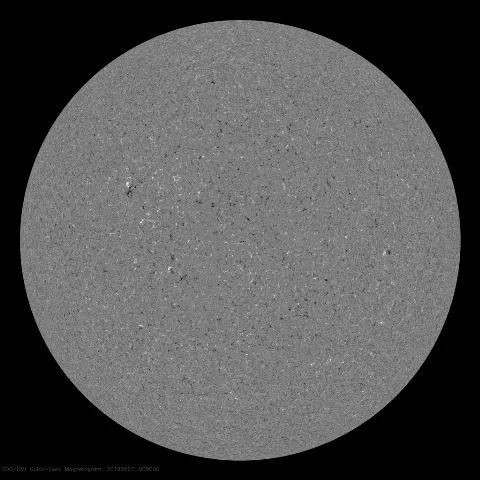 Image of Sun's magnetic field