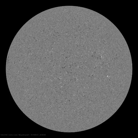 Image of Sun's magnetic field