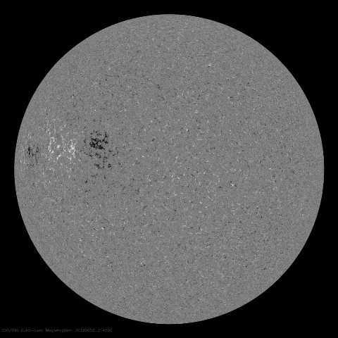 Image of Sun's magnetic field